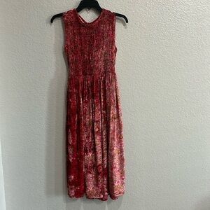 Cornelloki vintage Floral Teen girls with Belt Sz 11/12 Sleeveless